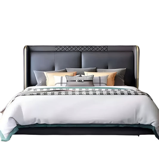 Bellagio Noir Quilted Headboard Bed