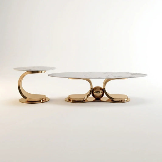 Aurion Luxe Duo Coffee Table Set — Studio Shot